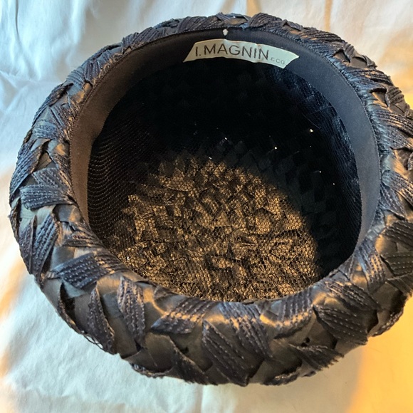 Antique straw pillbox hat - Picture 6 of 9